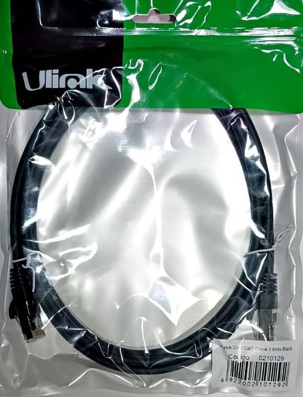 Cable Red Cat7 Patch Cord 500mhz 1.8m Ulink