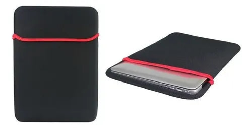 Funda Notebook 15 15.6 Neopreno Reversible Pack 2 Negro/rojo