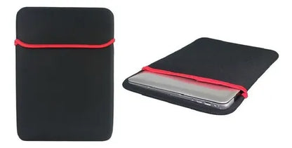 Funda Notebook 15 15.6 Neopreno Reversible Pack 2 Negro/rojo
