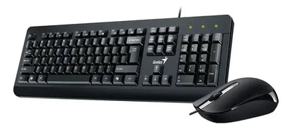 Kit Teclado Mouse Alámbrico Usb Genius Km-160 Español Genius Negro