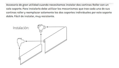 Juego Soporte Doble Para Roller Para Instalar Myg Volgen