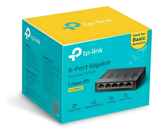 Switch Gigabit Tp-link Ls1005g 5 Puertos Negro
