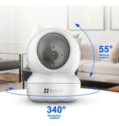Camara Seguridad Interior Wifi H6c Pro 2k+ Detención Ezviz - Blanco