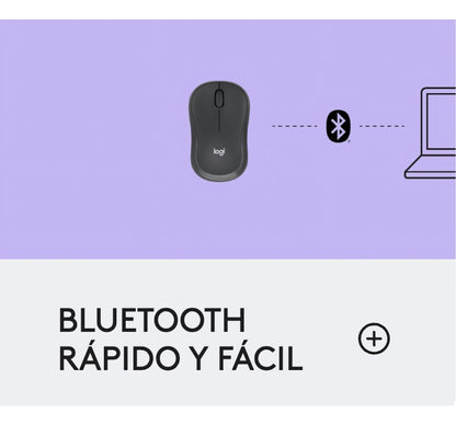 Mouse Inalámbrico Clicks Silencioso M240 Logitech Grafito