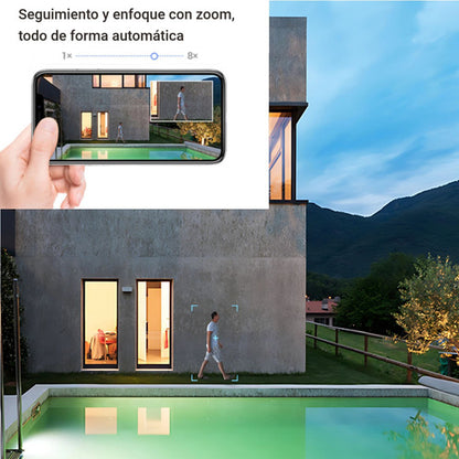 Cámara Seguridad Exterior H80x Lente Dual 360° 4k 2mp Ezviz Blanco