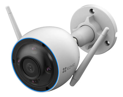 Camara Ip Wifi 3mp H3 Audio Color Nocturno Sirena Ia Ezviz Color Blanco Deteccion Personas Y Vehiculos Con Ia