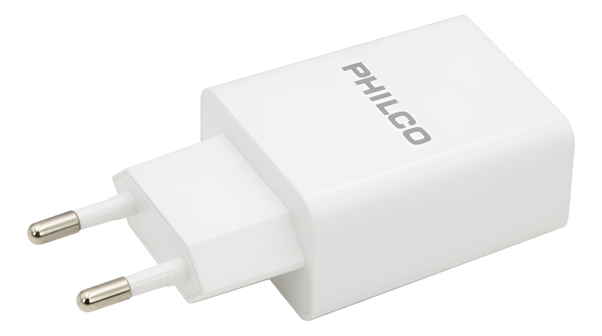 Cargador Pared Tipo C Carga Rápida Philco Sin Cable