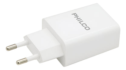 Cargador Pared Tipo C Carga Rápida Philco Sin Cable