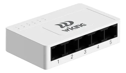 Switch 5 Puertos Ethernet No Administrable Wiking