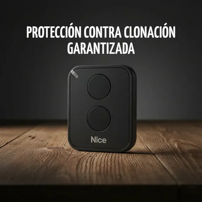 Control Remoto Nice Flo2re 2 Canales Portón Eléctrico Negro