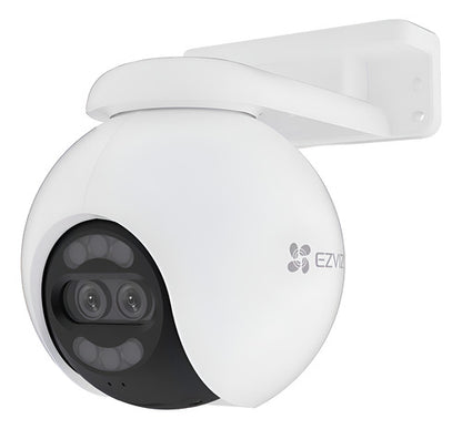 Cámara Seguridad Exterior H80x Lente Dual 360° 4k 2mp Ezviz Blanco