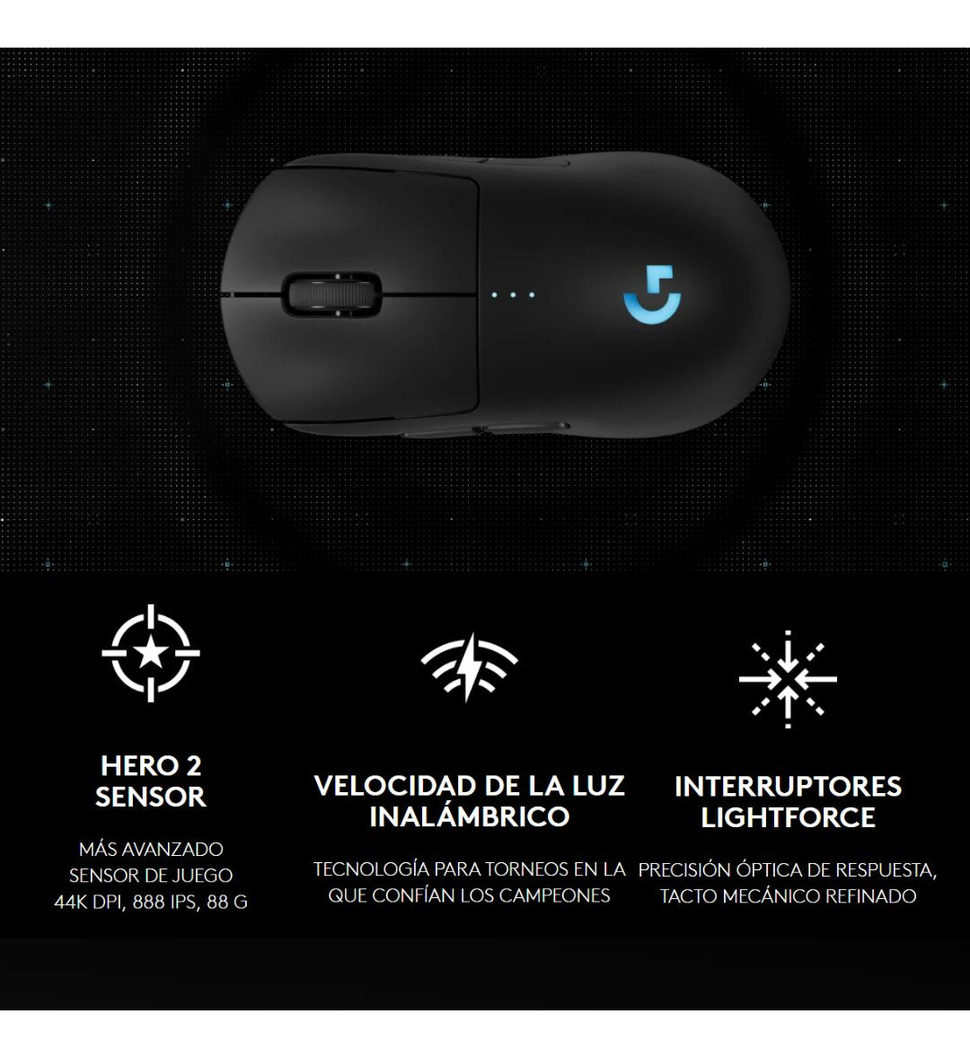 Mouse Gamer Logitech G Pro 2 Bluetooth Sensor Alta Precisión