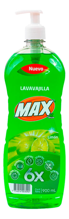 Lavaloza Liquido Max 900ml Alto Rendimiento Aroma Limón