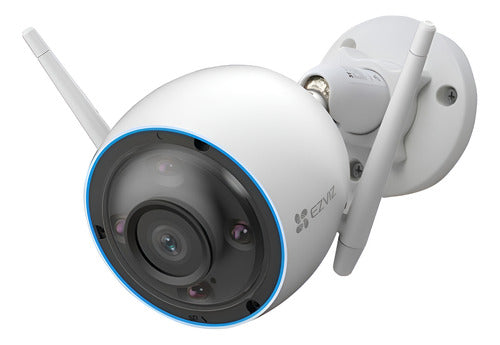 Cámara Seguridad Ip Exterior Wifi H3 3k Sirena Audio Ezviz Blanco