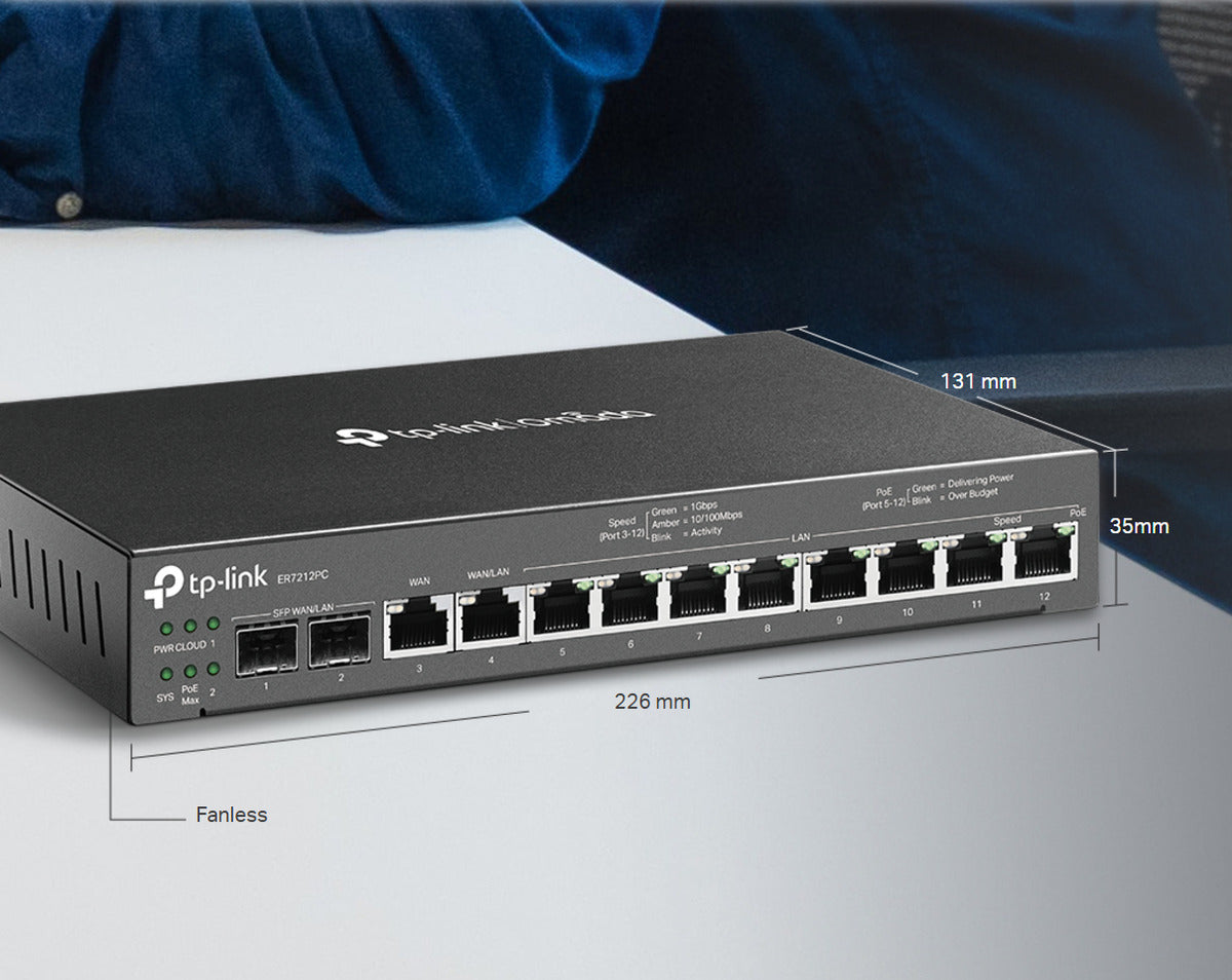 Router Er7212pc 10 Puertos Gigabit 3 En 1 Poe+ Tp-link