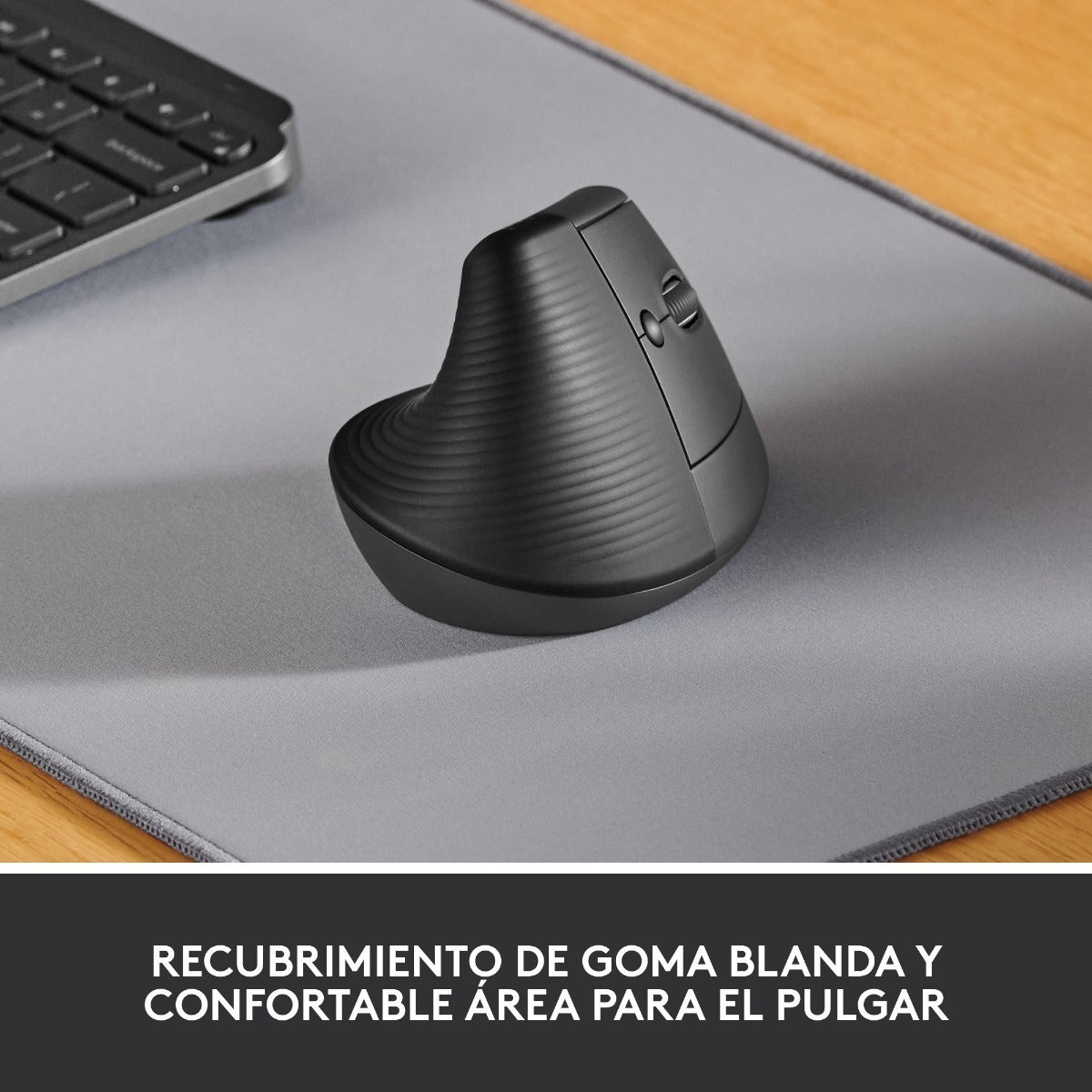 Mouse Vertical Bluetooth Ergonomico Diestro Logitech Grafito
