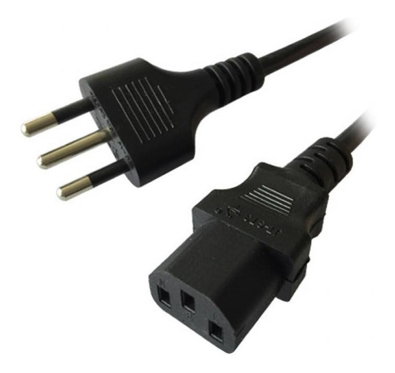 Cable Fuente Poder Pc Cargador Cobre Reforzado 1.8 Mt