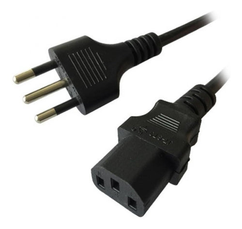 Cable Fuente Poder Pc Cargador Cobre Reforzado 1.8 Mt