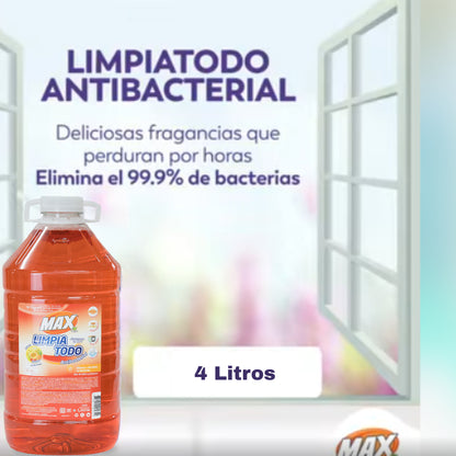 Limpia Todo Líquido Piso Antibacterial 4 Litros Aroma Frutal
