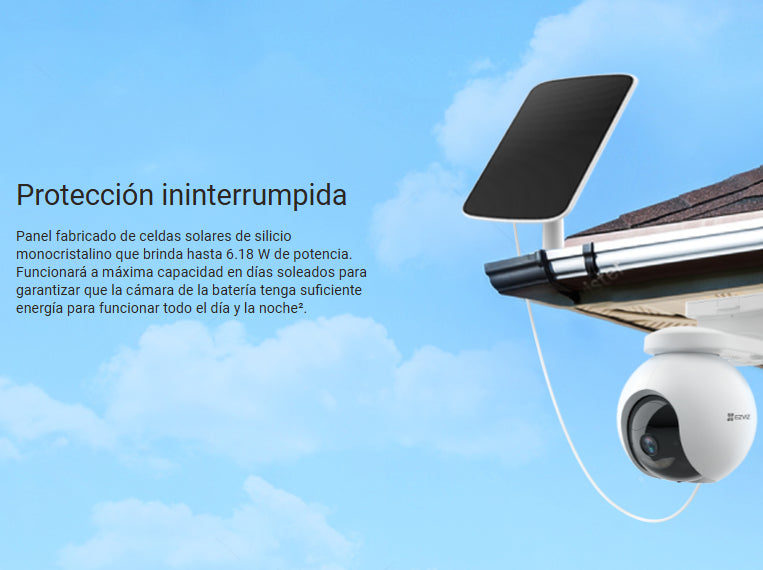 Panel Solar Ecológico Carga Type-c Ezviz Uso Exterior