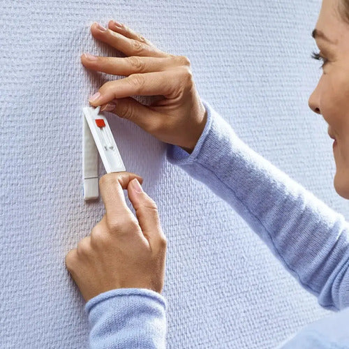 Blíster Clavo Adhesivo Ajustable Pared Yeso 1kg X8 U. Blanco
