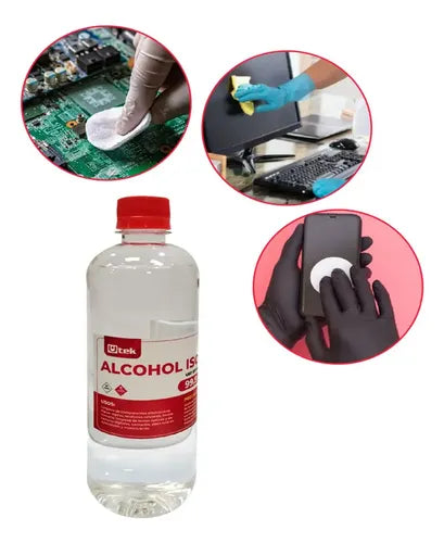 Kit 2 Alcohol Isopropílico 99% 500cc Componentes Electronic