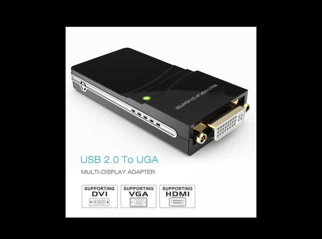 Conversor Tarjeta Video Usb 2.0 Soporta Dvi Vga Hdtv 1080