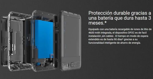 Mirilla Inteligente Full Hd 1080p Wifi C/monitor Dp2c Ezviz Negro