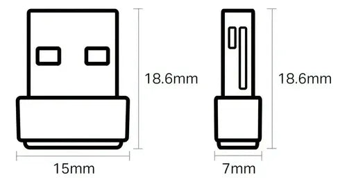 Adaptador Usb Wifi Tplink T2u Nano Dualband Ac600 Pack 2