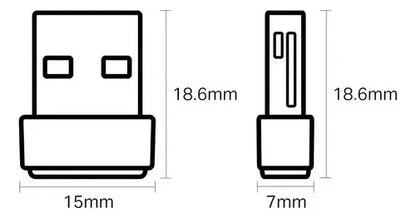 Adaptador Usb Wifi Tplink T2u Nano Dualband Ac600 Pack 2