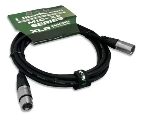 Cable Audio Xlr Macho Hembra 6 Metros Ul-mic-x2003 Micrófono