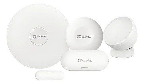 Kit Alarma Sensores Hogar Puerta Botón Inteligente Ezviz Blanco