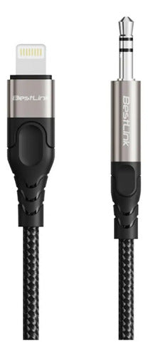 Cable Auxiliar 3.5mm Para Lightning 1.2 Metros Dispositivo