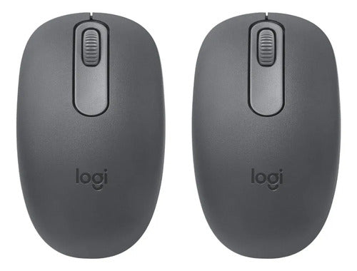 Pack 2 Mouses Logitech M196 Bluetooth Ligero Compacto Negro