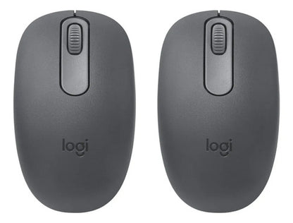 Pack 2 Mouses Logitech M196 Bluetooth Ligero Compacto Negro