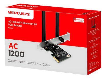 Adaptador Red Pcie Ac1200 Wifi Bluetooth 5.0 Ma30e Dual Band
