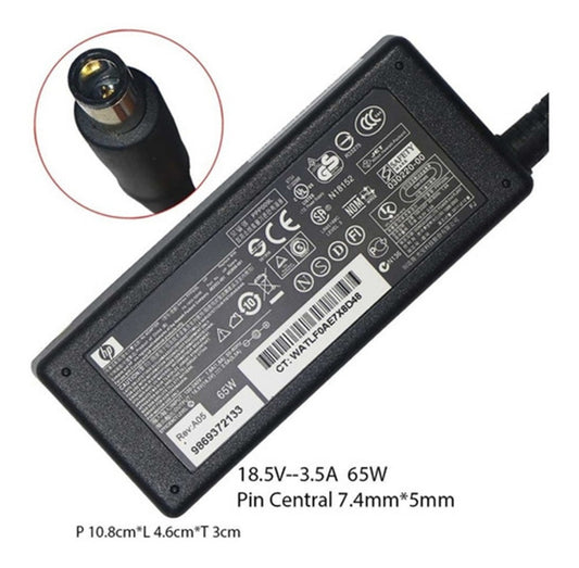 Cargador Para Hp Compaq 18.5v 3.5a Pin Central