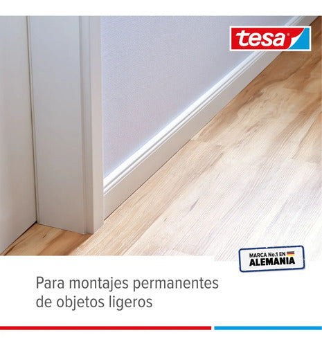 Cinta Doble Contacto Pared Yeso 10 Kg/m 5mx19mm Tesa Power Blanco Powerbond