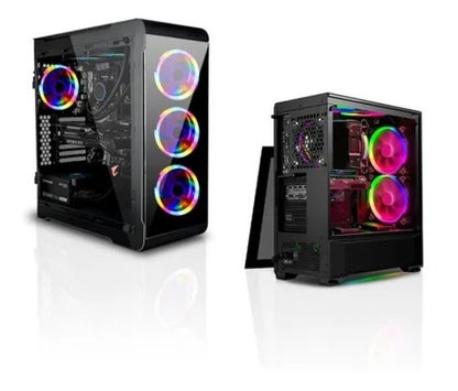 Ventilador Cooler Pc Luz Led Rgb 12cm Multicolor