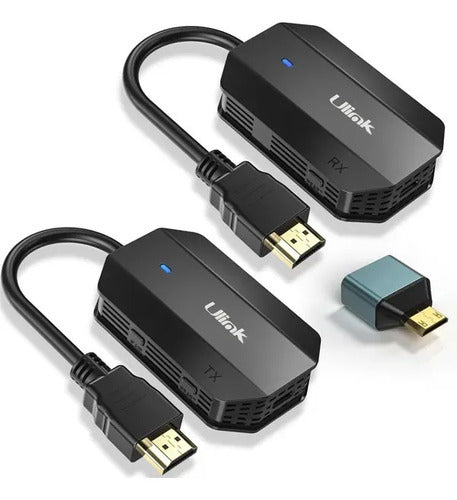 Adaptador Video Inalámbrico Hdmi Alta Definición Ulink Pack2 Negro