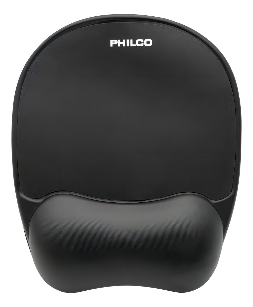 Mouse Pad Con Apoyo Muñecas Ergonómico Gel Negro Philco