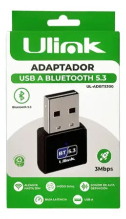 Adaptador Usb Bluetooth 5.3 Ulink Ul-adbt5300 Pc 3mbps