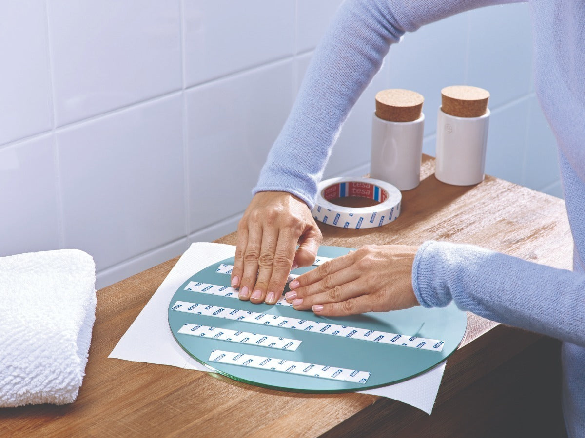 Cinta Doble Contacto Azulejo Metal Impermeable Tesa 5mtx19mm