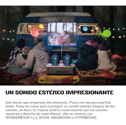 Parlante Inalámbrico Wonderboom 4 Sonido 360° Logitech Azúl