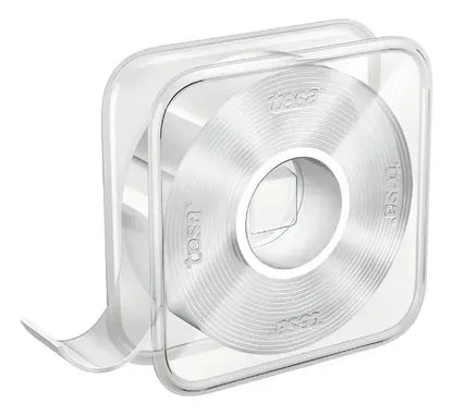 Pack 2 Cintas Adhesivas Doble Faz Tesa Transparente 3mx30mm Transparente Lisa