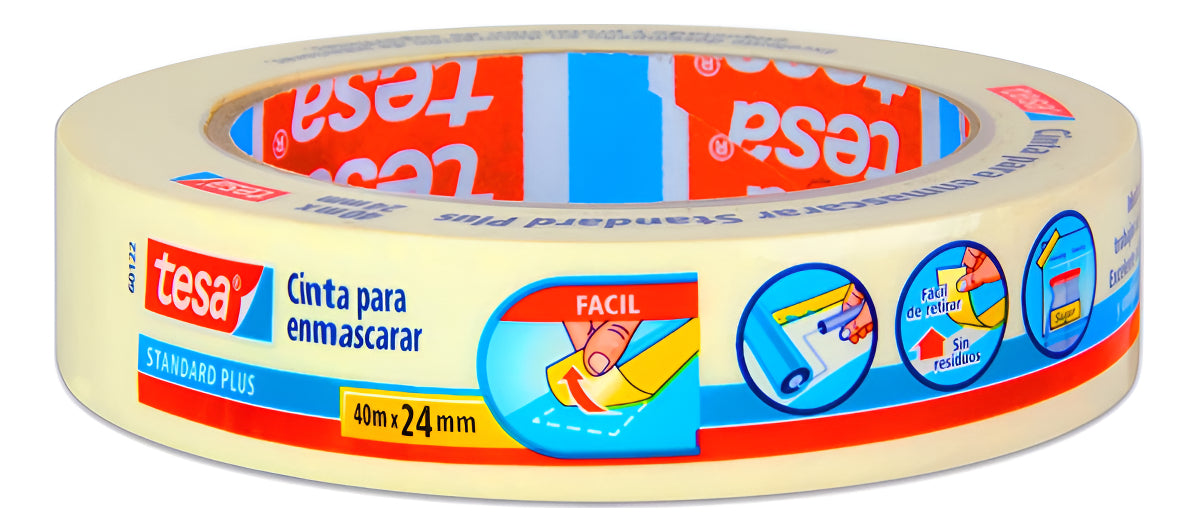 Cinta Papel Enmascarar Masking Tape 24mm X 40m Tesa