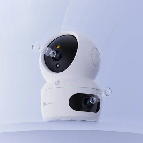 Cámara Pt Inteligente Wifi H7c Dual 2k + Panoramica Ezviz Blanco