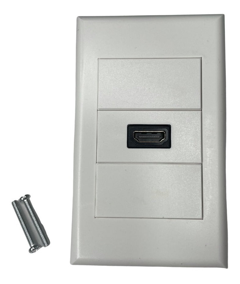 Enchufe Hdtv Hembra Muralla 118x75mm