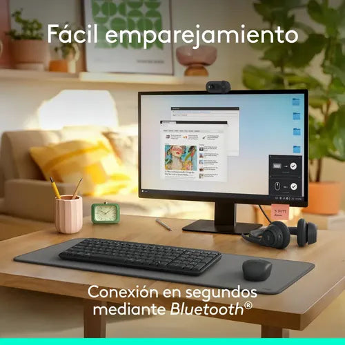 Teclado Inalámbrico Bluetooth Logitech K250 Negro Español España
