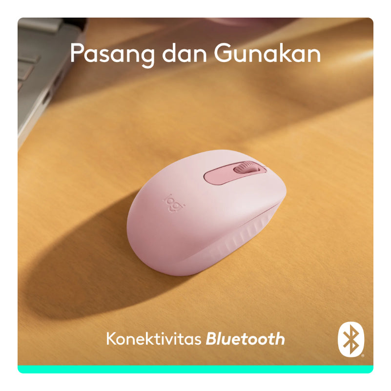 Mouse Inalámbrico Logitech Bluetooth M196 Rosa